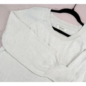 Sonoma Cream Fine Knit Pull On Raglan Long SleeveRibbed Cuffs Sweater XL